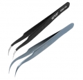 WimpernZange/-Pinzette/-Tweezer, Profi, gebogen