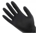 Premium Latex-Handschuhe, schwarz, puderfrei, 100St